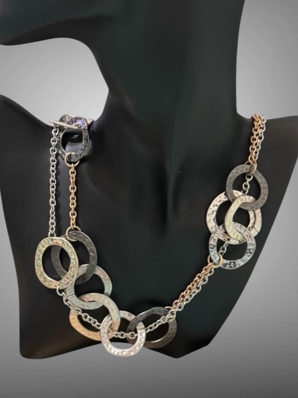 CHARMING CHARLIE TWO TONE EXTRA LONG NECKLACE